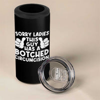 Inappropriate Adult 4 in 1 Can Cooler Tumbler This Guy Botched Funny Cringe Offensive Humor Men
