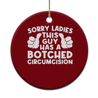 Inappropriate Adult Ceramic Ornament This Guy Botched Funny Cringe Offensive Humor Men