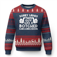 Inappropriate Adult Ugly Christmas Sweater This Guy Botched Funny Cringe Offensive Humor Men