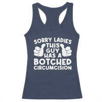 Inappropriate Adult Racerback Tank Top This Guy Botched Funny Cringe Offensive Humor Men