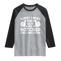 Inappropriate Adult Raglan Shirt This Guy Botched Funny Cringe Offensive Humor Men