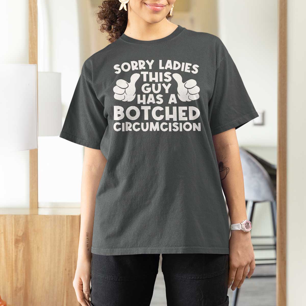 Inappropriate Adult T Shirt For Women This Guy Botched Funny Cringe Offensive Humor Men