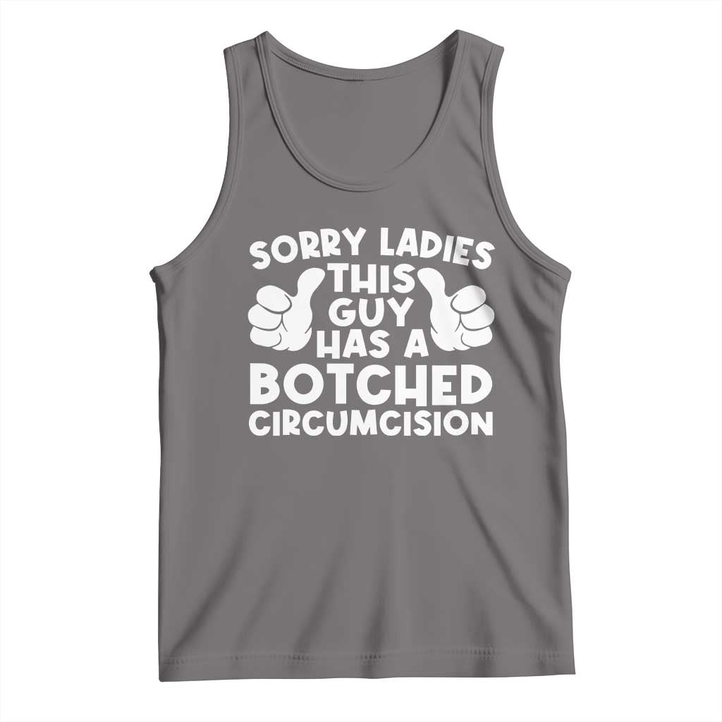 Inappropriate Adult Tank Top This Guy Botched Funny Cringe Offensive Humor Men