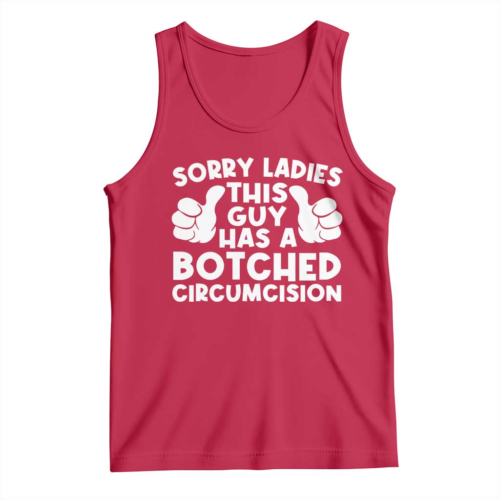 Inappropriate Adult Tank Top This Guy Botched Funny Cringe Offensive Humor Men