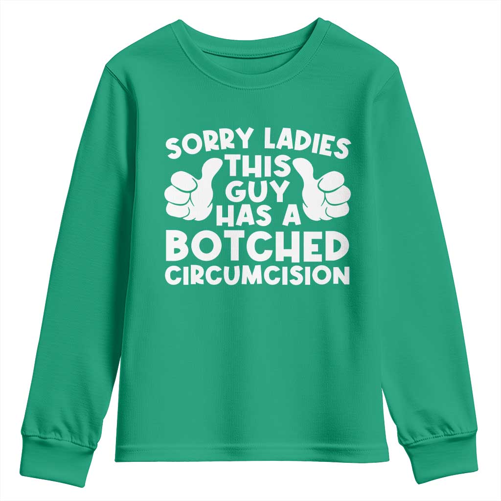 Inappropriate Adult Youth Sweatshirt This Guy Botched Funny Cringe Offensive Humor Men