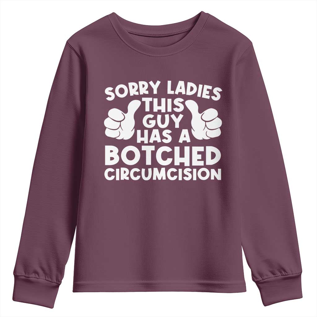 Inappropriate Adult Youth Sweatshirt This Guy Botched Funny Cringe Offensive Humor Men