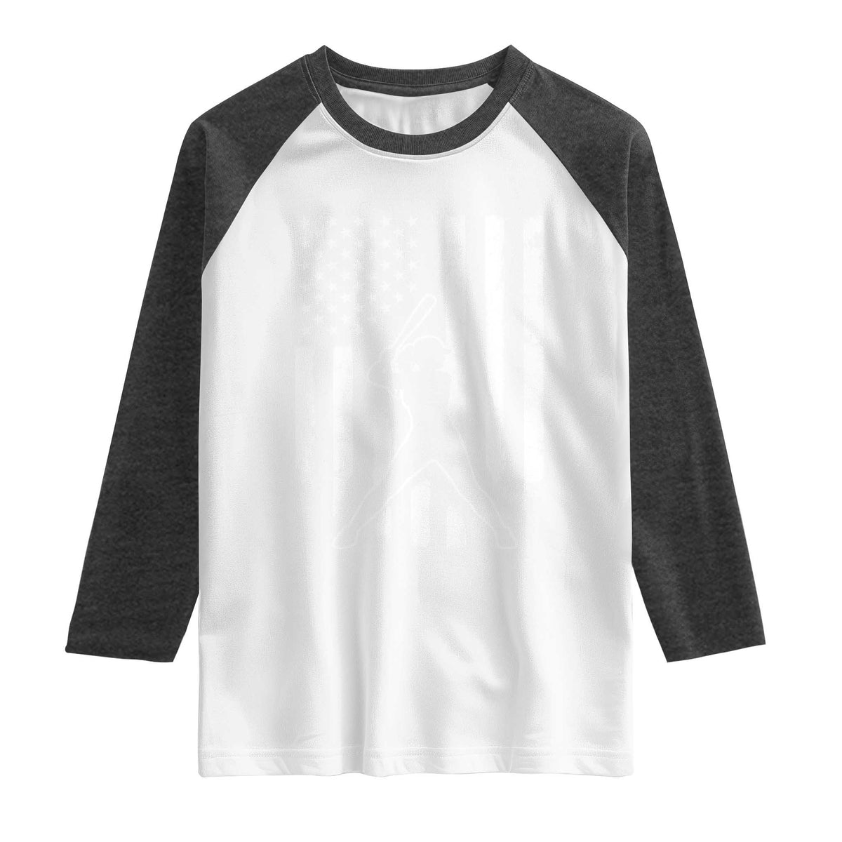 Vintage Patriotic Softball Raglan Shirt Girls Baseball Softball Player American Flag