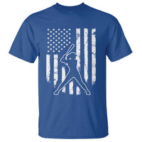 Vintage Patriotic Softball T Shirt Girls Baseball Softball Player American Flag