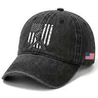 Vintage Patriotic Softball Washed Cotton Baseball Cap Girls Baseball Softball Player American Flag
