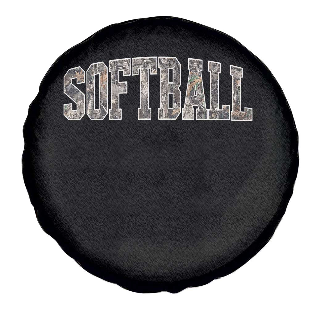 Camo Softball Spare Tire Cover Vintage Camouflage Softball Varsity Game Day