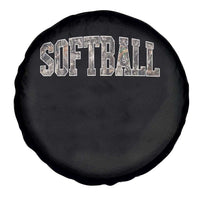 Camo Softball Spare Tire Cover Vintage Camouflage Softball Varsity Game Day