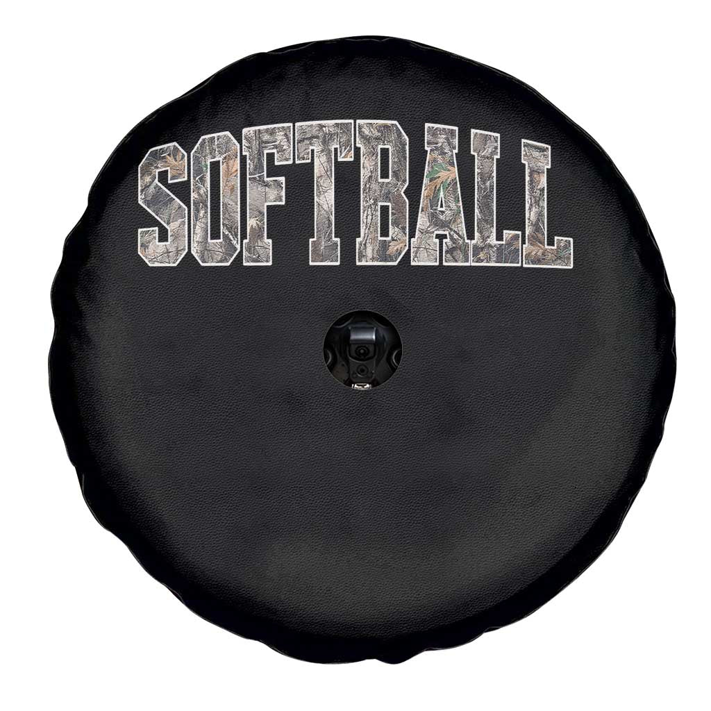 Camo Softball Spare Tire Cover Vintage Camouflage Softball Varsity Game Day