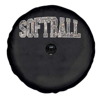 Camo Softball Spare Tire Cover Vintage Camouflage Softball Varsity Game Day