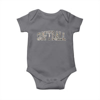 Camo Softball Baby Onesie Vintage Camouflage Softball Varsity Game Day