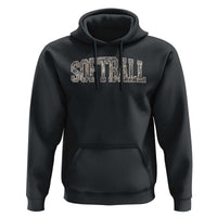 Camo Softball Hoodie Vintage Camouflage Softball Varsity Game Day