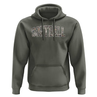 Camo Softball Hoodie Vintage Camouflage Softball Varsity Game Day