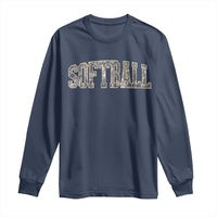 Camo Softball Long Sleeve Shirt Vintage Camouflage Softball Varsity Game Day