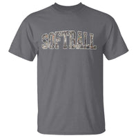 Camo Softball T Shirt Vintage Camouflage Softball Varsity Game Day