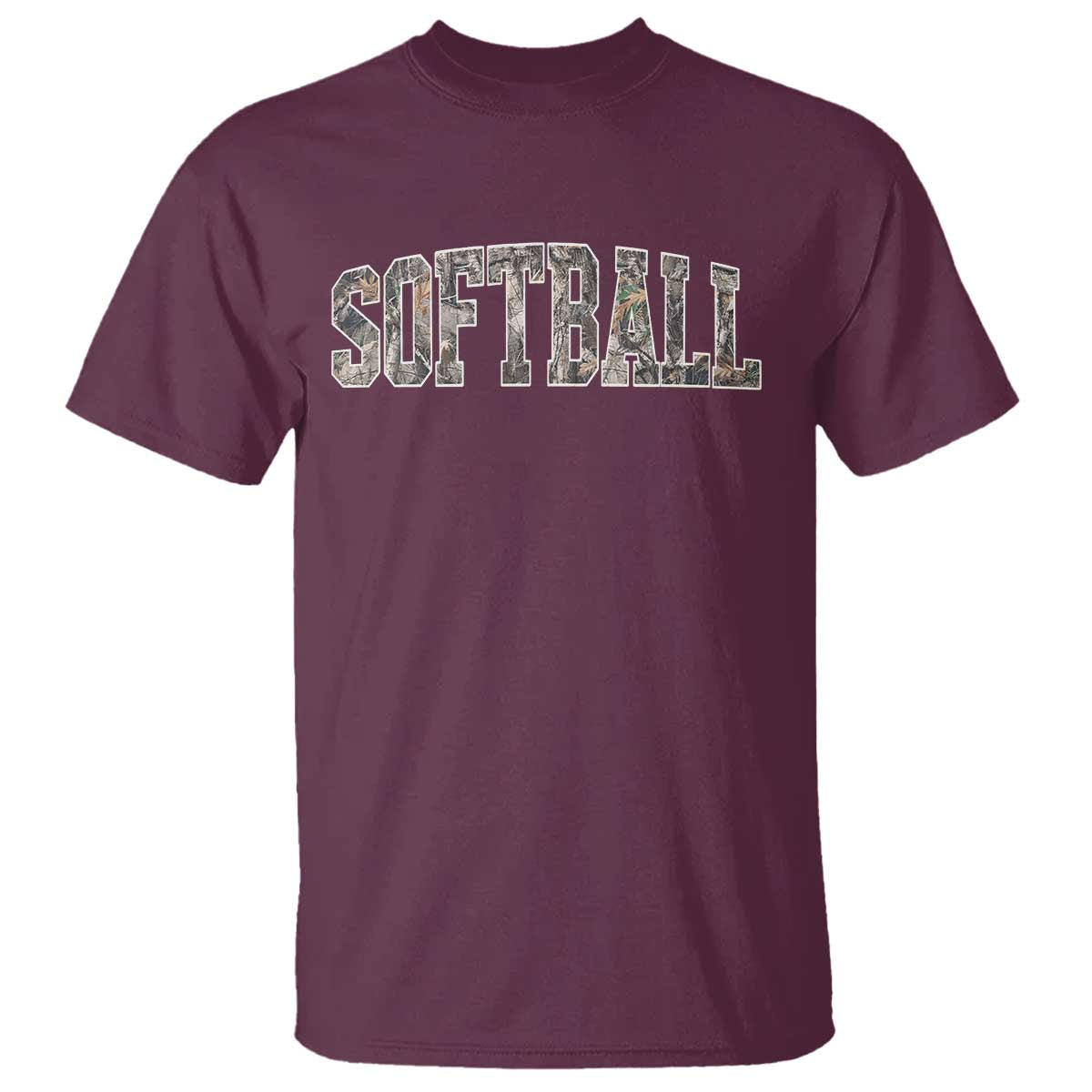 Camo Softball T Shirt Vintage Camouflage Softball Varsity Game Day