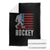 Hockey Bigfoot USA Flag Throw Blanket Vintage Patriotic Ice Hockey Player - Wonder Print Shop