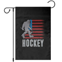 Hockey Bigfoot USA Flag Garden Flag Vintage Patriotic Ice Hockey Player - Wonder Print Shop