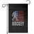 Hockey Bigfoot USA Flag Garden Flag Vintage Patriotic Ice Hockey Player - Wonder Print Shop