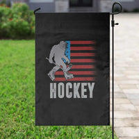 Hockey Bigfoot USA Flag Garden Flag Vintage Patriotic Ice Hockey Player - Wonder Print Shop