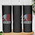 Hockey Bigfoot USA Flag Skinny Tumbler Vintage Patriotic Ice Hockey Player - Wonder Print Shop