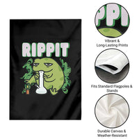 Rippit Frog Meme Garden Flag Funny Stoner Bong Rip - Wonder Print Shop