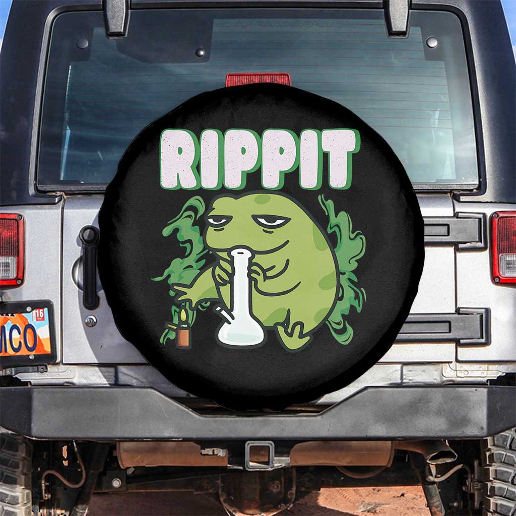 Rippit Frog Meme Spare Tire Cover Funny Stoner Bong Rip - Wonder Print Shop