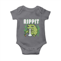 Rippit Frog Meme Baby Onesie Funny Stoner Bong Rip - Wonder Print Shop