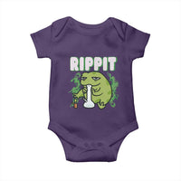 Rippit Frog Meme Baby Onesie Funny Stoner Bong Rip - Wonder Print Shop