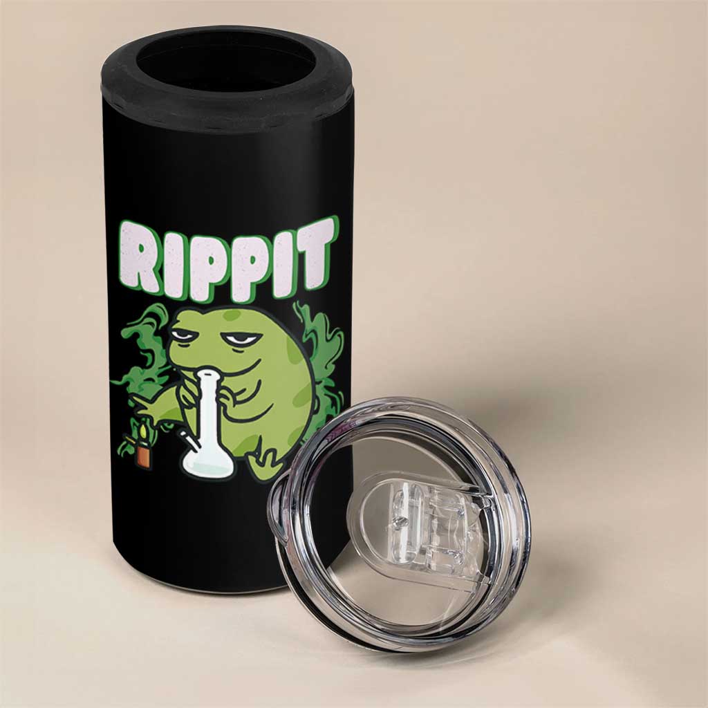Rippit Frog Meme 4 in 1 Can Cooler Tumbler Funny Stoner Bong Rip - Wonder Print Shop