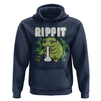 Rippit Frog Meme Hoodie Funny Stoner Bong Rip - Wonder Print Shop