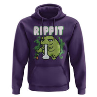 Rippit Frog Meme Hoodie Funny Stoner Bong Rip - Wonder Print Shop