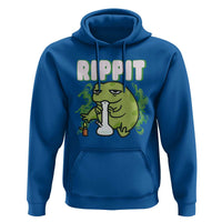 Rippit Frog Meme Hoodie Funny Stoner Bong Rip - Wonder Print Shop