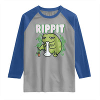 Rippit Frog Meme Raglan Shirt Funny Stoner Bong Rip - Wonder Print Shop