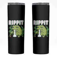 Rippit Frog Meme Skinny Tumbler Funny Stoner Bong Rip - Wonder Print Shop