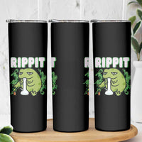 Rippit Frog Meme Skinny Tumbler Funny Stoner Bong Rip - Wonder Print Shop