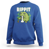 Rippit Frog Meme Sweatshirt Funny Stoner Bong Rip - Wonder Print Shop