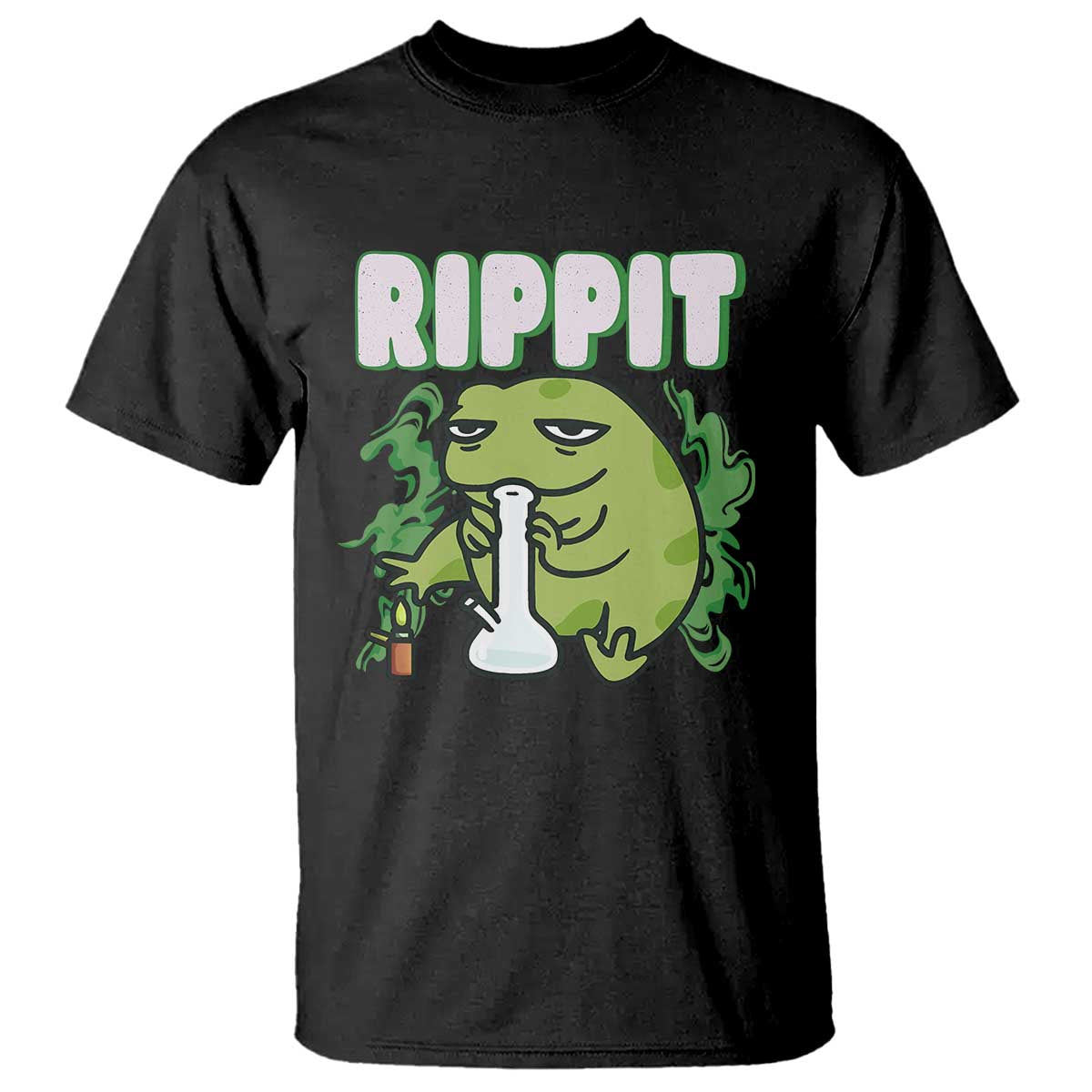 Rippit Frog Meme T Shirt Funny Stoner Bong Rip - Wonder Print Shop