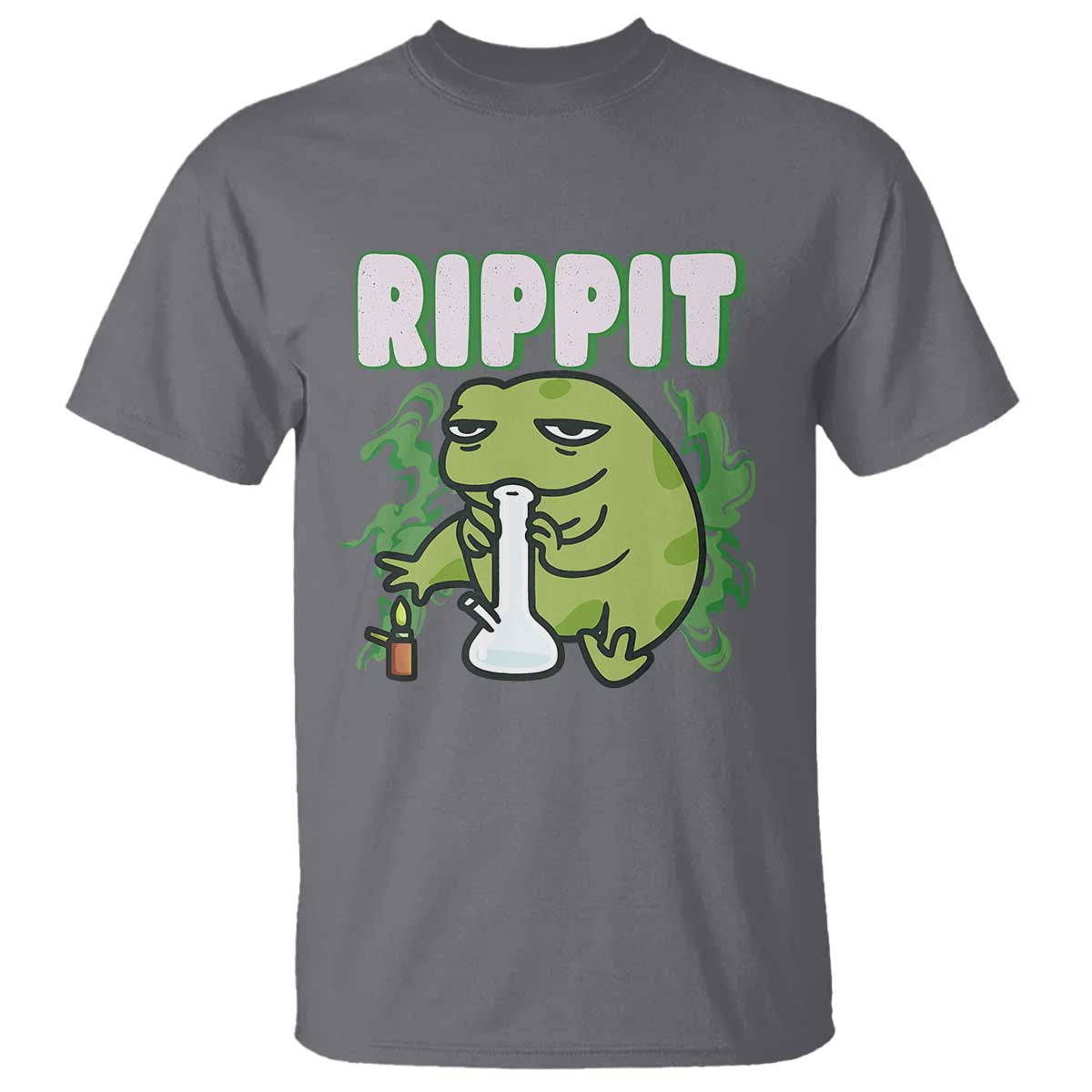 Rippit Frog Meme T Shirt Funny Stoner Bong Rip - Wonder Print Shop