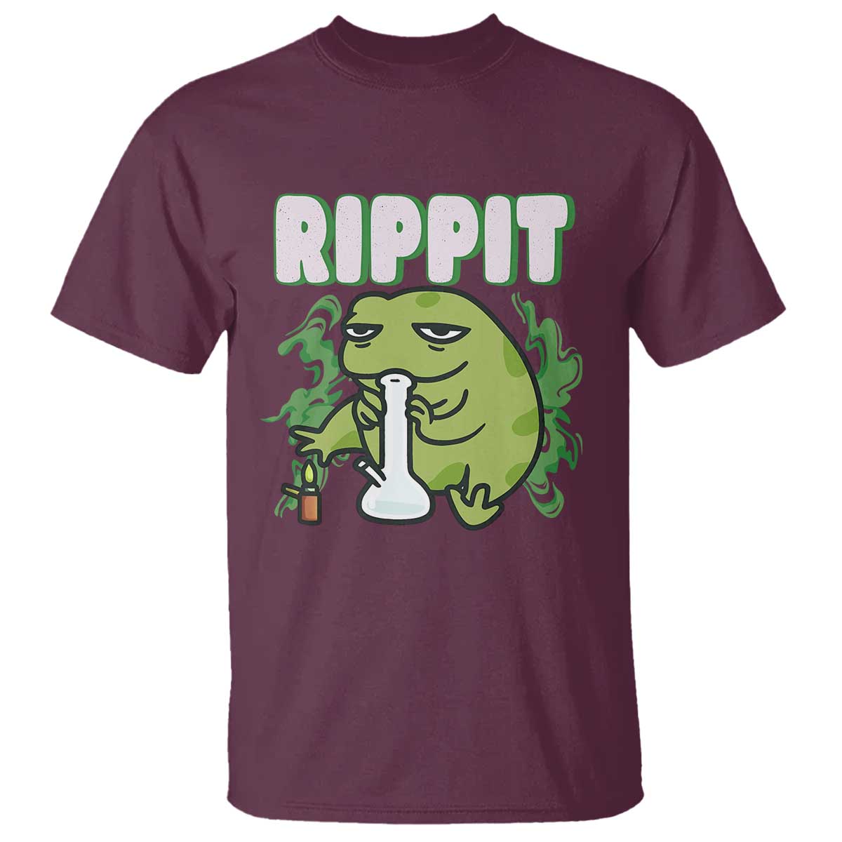 Rippit Frog Meme T Shirt Funny Stoner Bong Rip - Wonder Print Shop