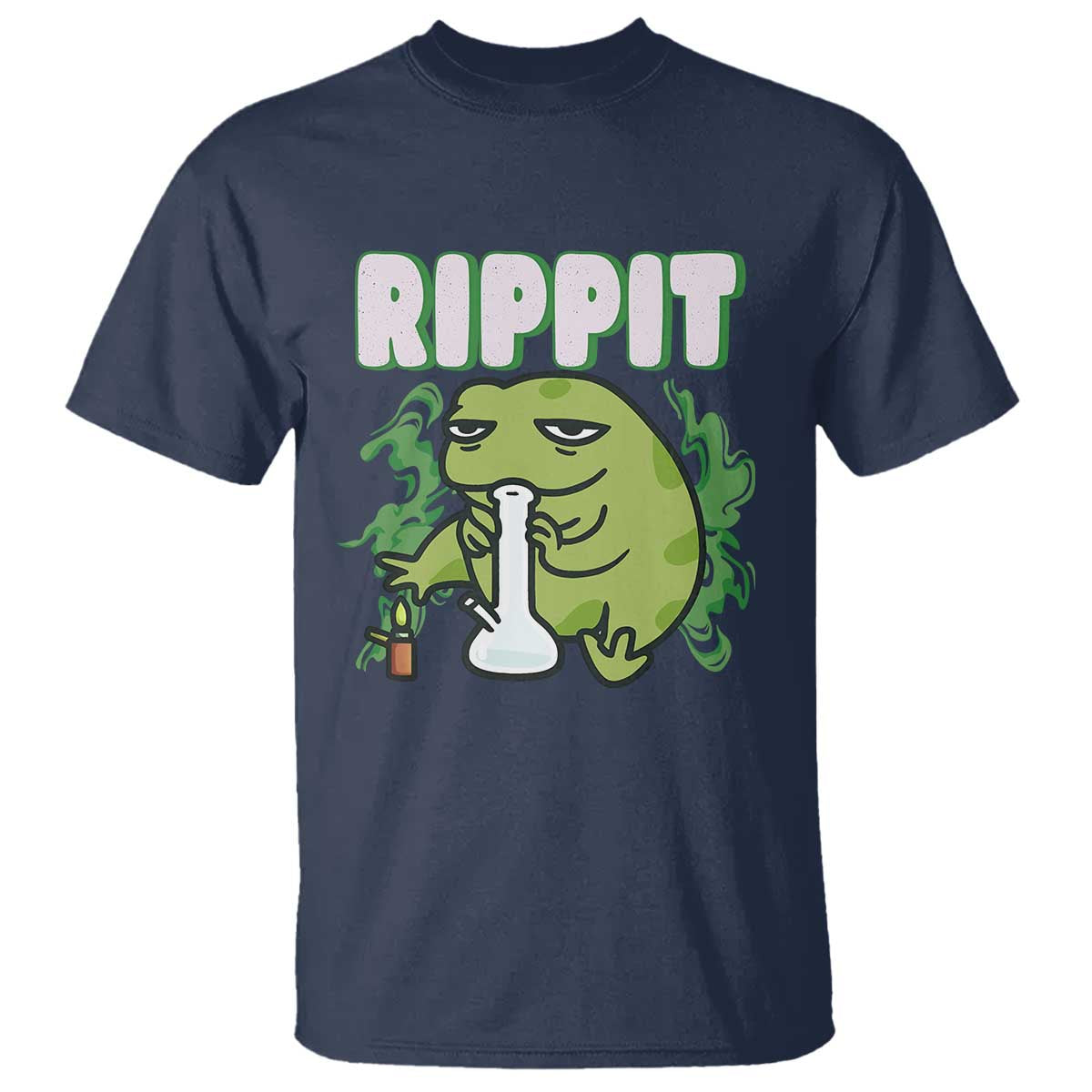 Rippit Frog Meme T Shirt Funny Stoner Bong Rip - Wonder Print Shop