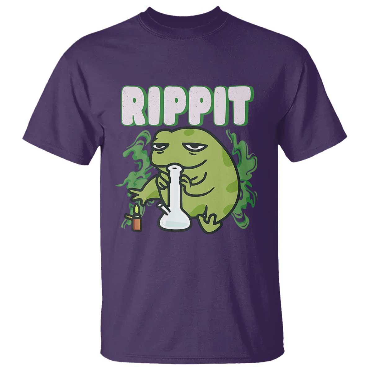 Rippit Frog Meme T Shirt Funny Stoner Bong Rip - Wonder Print Shop