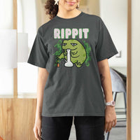 Rippit Frog Meme T Shirt For Women Funny Stoner Bong Rip - Wonder Print Shop