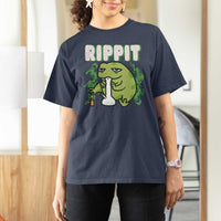 Rippit Frog Meme T Shirt For Women Funny Stoner Bong Rip - Wonder Print Shop