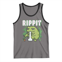 Rippit Frog Meme Tank Top Funny Stoner Bong Rip - Wonder Print Shop
