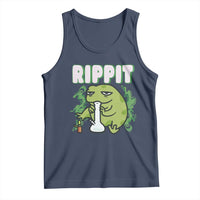 Rippit Frog Meme Tank Top Funny Stoner Bong Rip - Wonder Print Shop