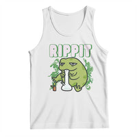 Rippit Frog Meme Tank Top Funny Stoner Bong Rip - Wonder Print Shop